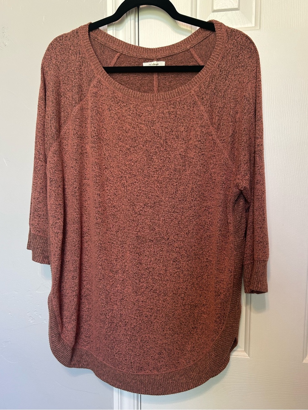 Maurices Dusty Rose Marled Knit Pullover